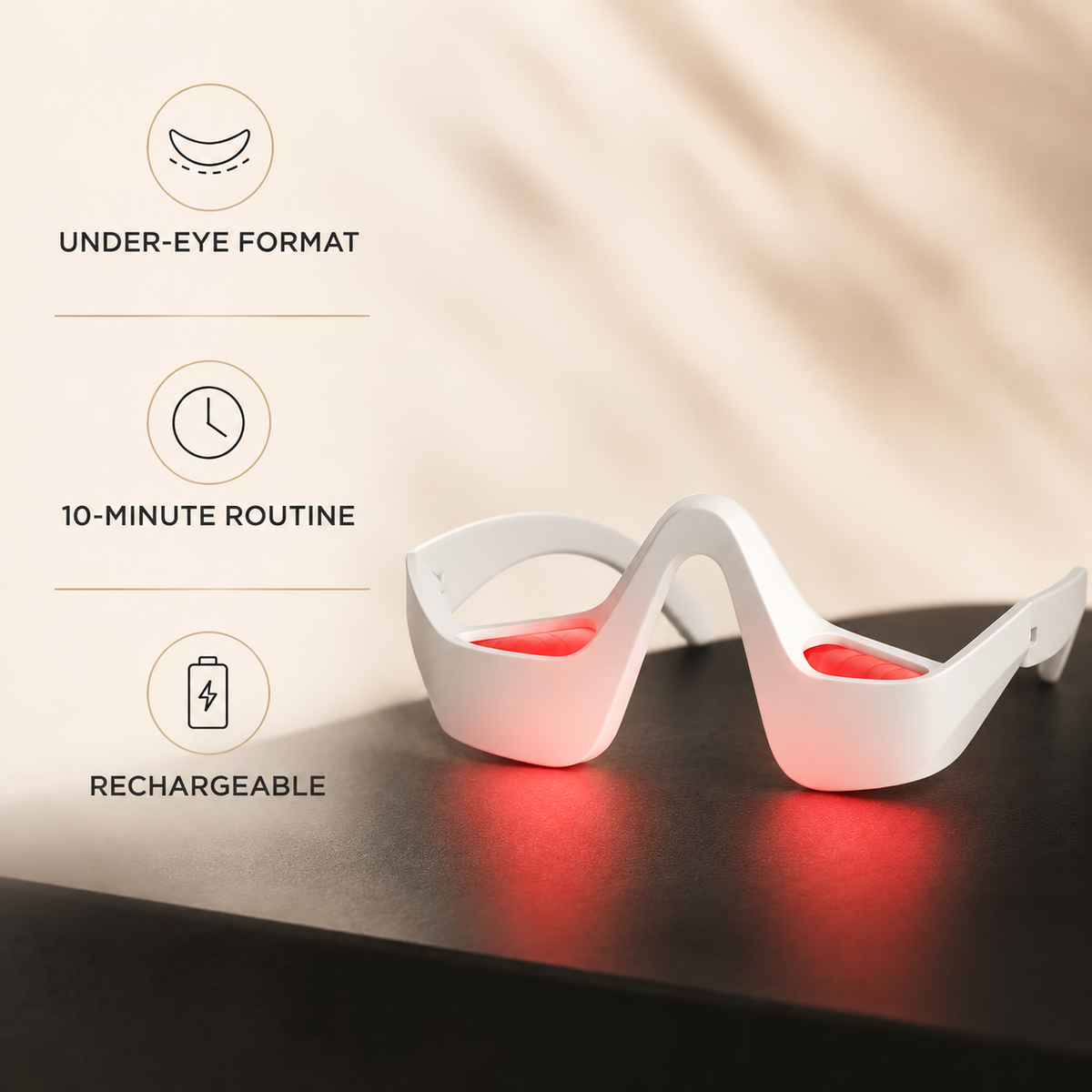 Red Light Under-Eye Therapy Glasses